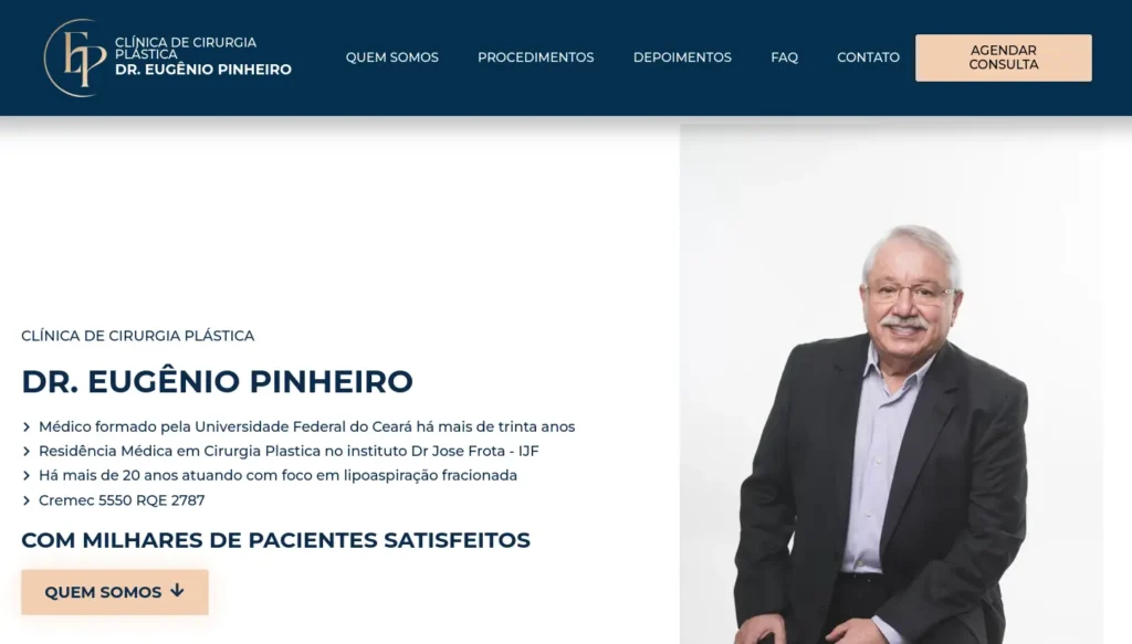 Site Dr. Eugênio Pinheiro — Médico